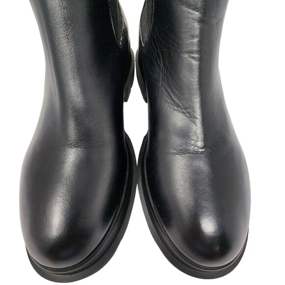 La Canadienne Black Leather Chelsea Boots Size 37 Made In Italy With Wellfleet L - Picture 8 of 11